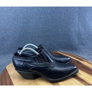 Vtg 80s Creations by Lama Tony Lama Western Cowboy Ankle Booties Womens Sz 7